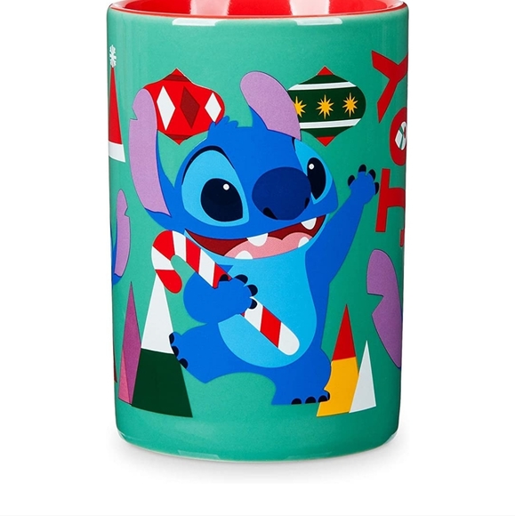 Disney Store Stitch Christmas FA-LA-LA Joy Coffee  Mug - Picture 2 of 8